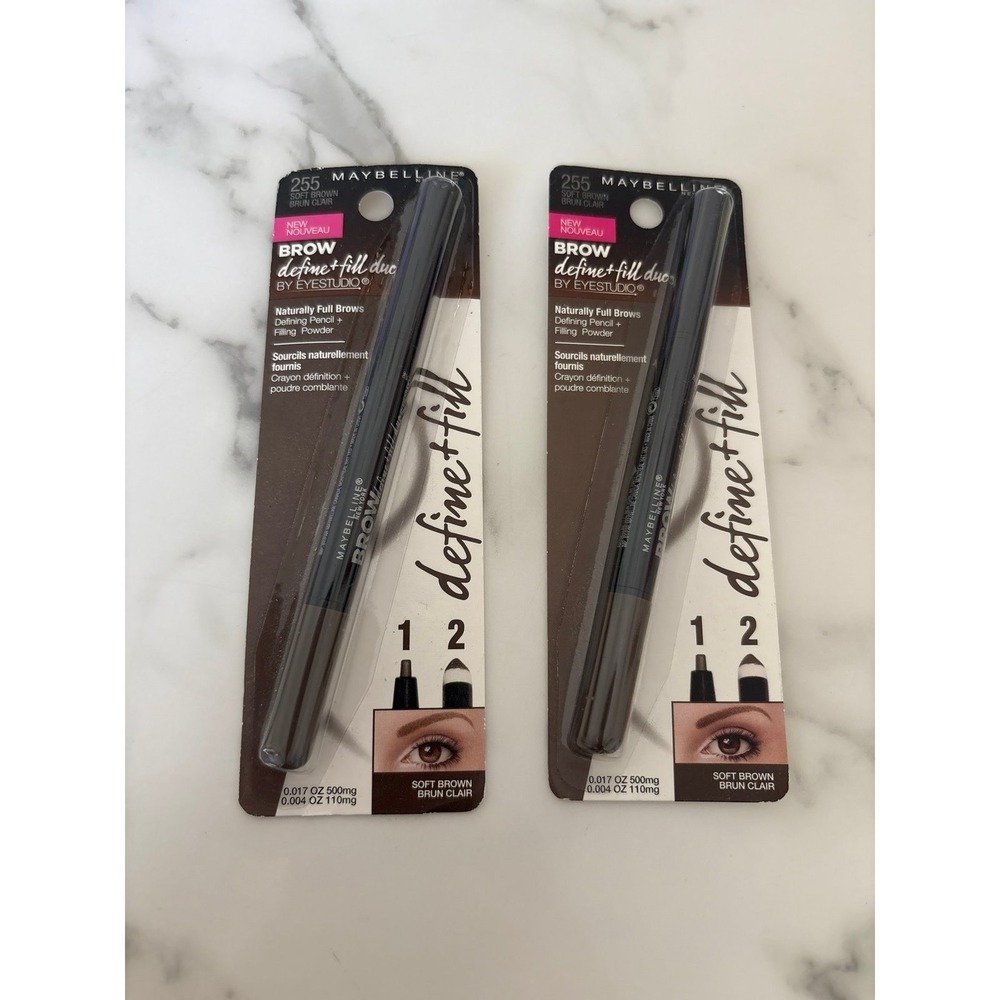 Maybelline brow fill duo soft brown 255
